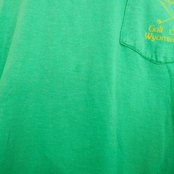 Vintage Meadow Brook Golf Club Polo Shirt Mens Size Medium Green Made In USA - Picture 3 of 8